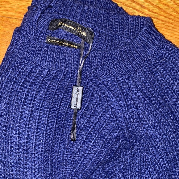 MASSIMO DUTTI BUTTON BACK COTTON CASHMERE SWEATER - Picture 10 of 10